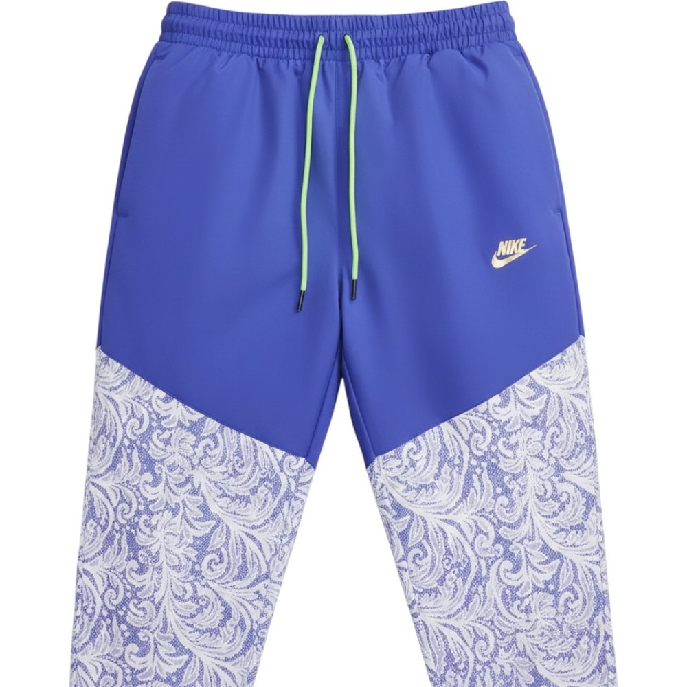 Nike Serena Williams Design Crew Track Pants Women Blue Paisley DM6310-409 - Picture 4 of 6